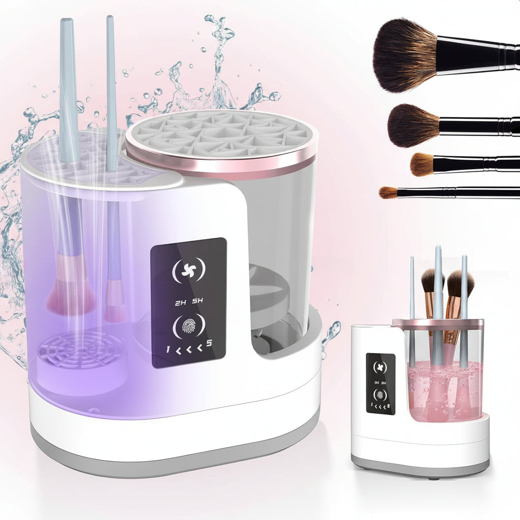 Electric Makeup Brush Cleaner Rechargeable Makeup Brushes Cleaning Tool Automatic Makeup Brush Cleaning Stand Device
