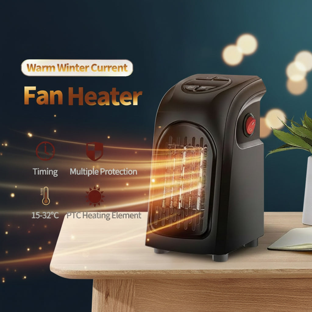 Winter Air Heater Fan Heater Electric Home Heaters Mini Room Air Wall Heater Ceramic Heating Warmer Fan For Home Office Camping