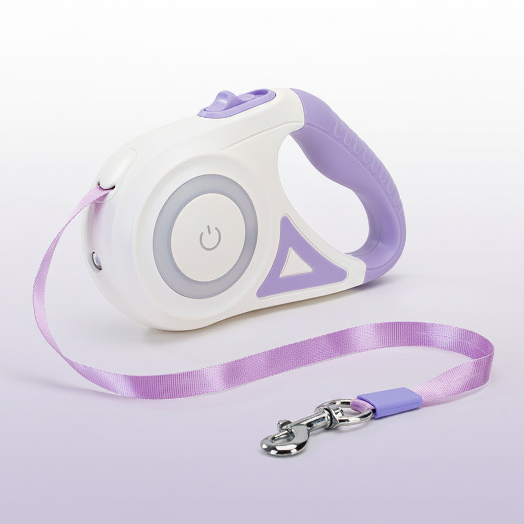 Dog Leash Retractable Leash And Dog Collar Spotlight Automatic Pet Dog Cat Traction Rope For Small Medium Dogs Pet Product