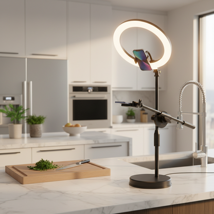 Shoot Overhead Food Videos With Calligraphy Online Classes, Unbox Fill Lights
