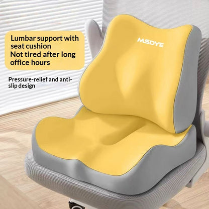 Office Chair Lumbar Support Cushion Memory Foam Seat Cushion And Lumbar Pillow