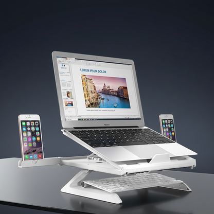 New Laptop Stand Multifunctional Folding Lift Portable Laptop Stand Monitor Increase Rack Aluminum Alloy Base