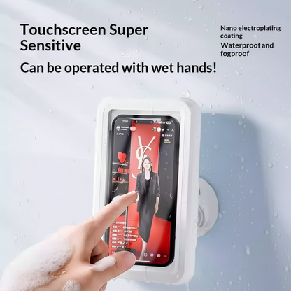 Bathroom Waterproof Mobile Phone Box Bluetooth Speaker Audio Bath TV Stand Mobile Phone Holder 360 Degree Rotation Touch Screen