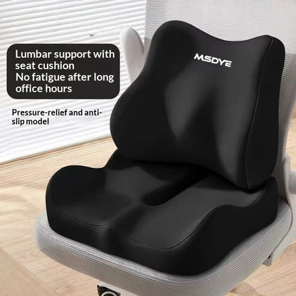 Office Chair Lumbar Support Cushion Memory Foam Seat Cushion And Lumbar Pillow