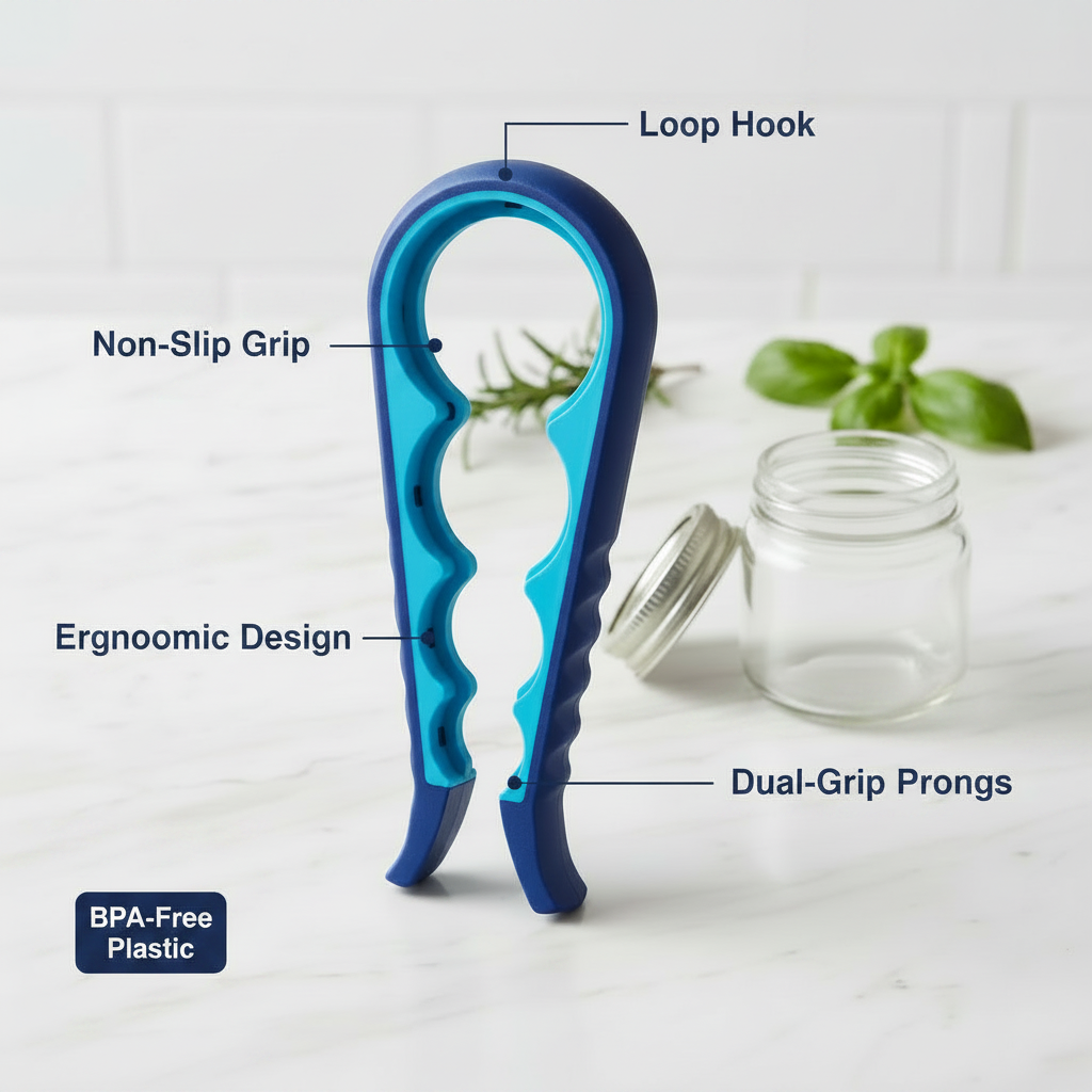 Multifunction 4 In 1 Lid Jar Opener Screw  Bottle Opener