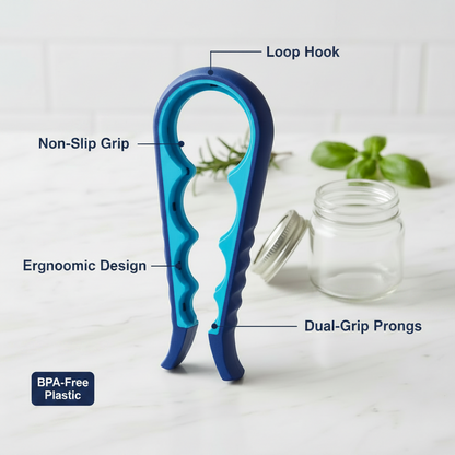 Multifunction 4 In 1 Lid Jar Opener Screw  Bottle Opener