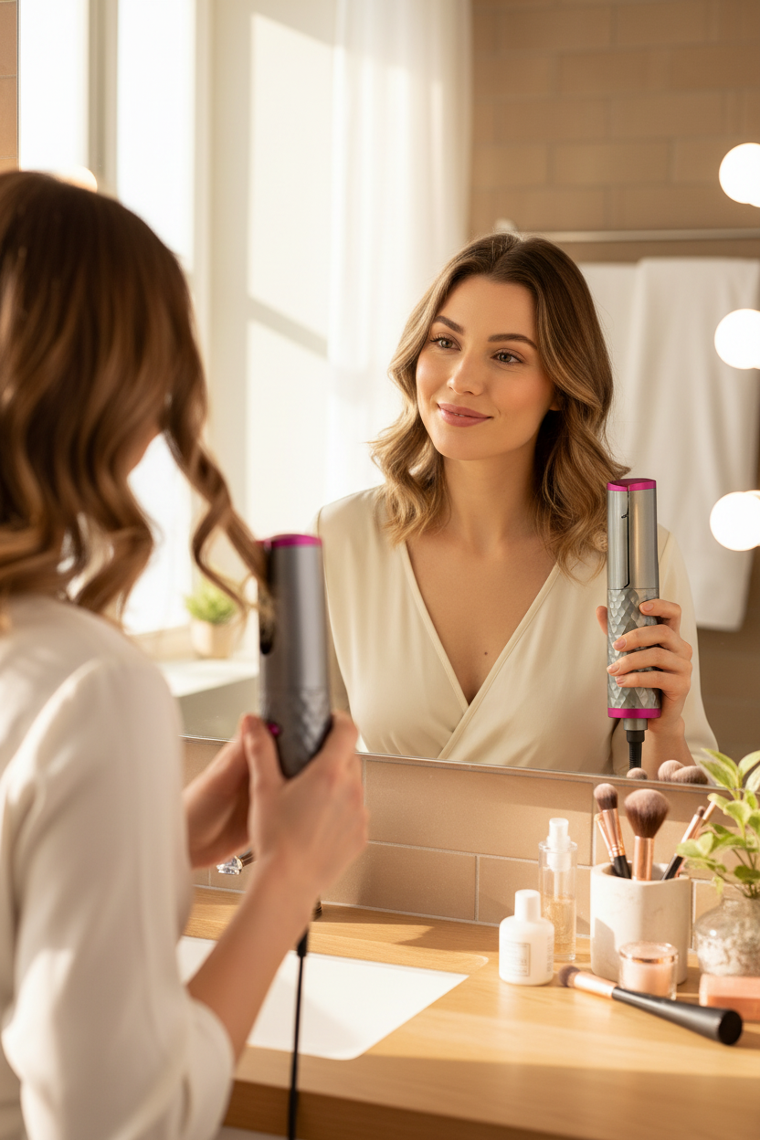 Curling Iron USB Wireless Multifunctional Charging Curler