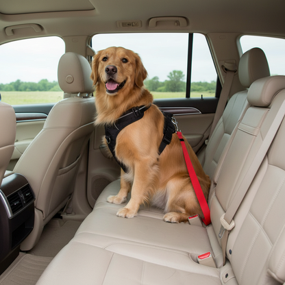 Adjustable Pet Cat Dog Car Seat Belt Pet Seat Vehicle Dog Harness Lead Clip Safety Lever Traction Dog Collars Dogs Accessoires Pets Products