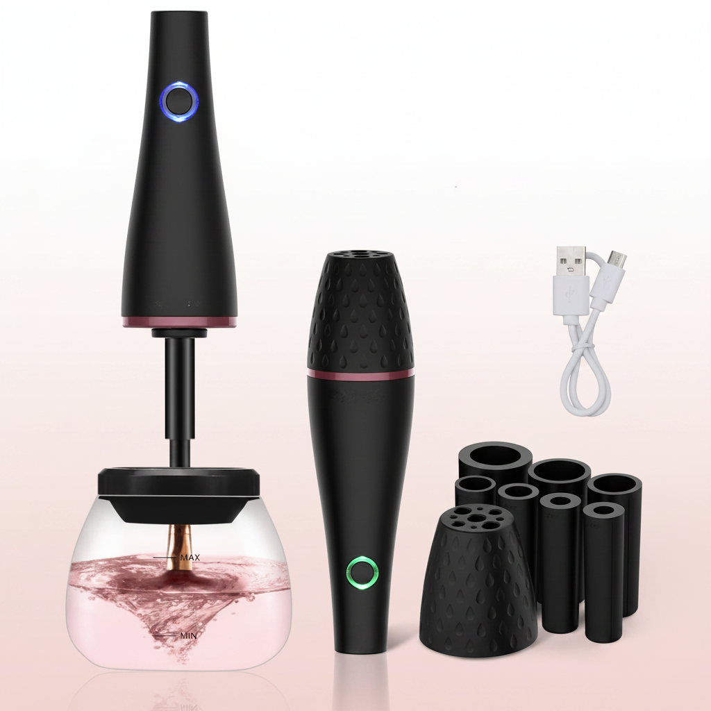 Makeup brush cleaner electric