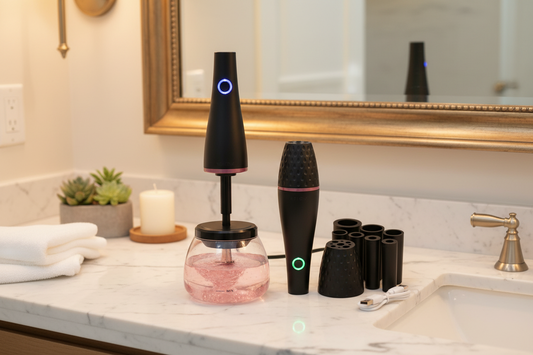 Makeup brush cleaner electric