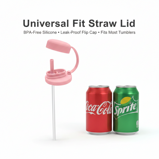 Creative Silicone Leak-proof Straw Cup For Beer Cans And Cola
