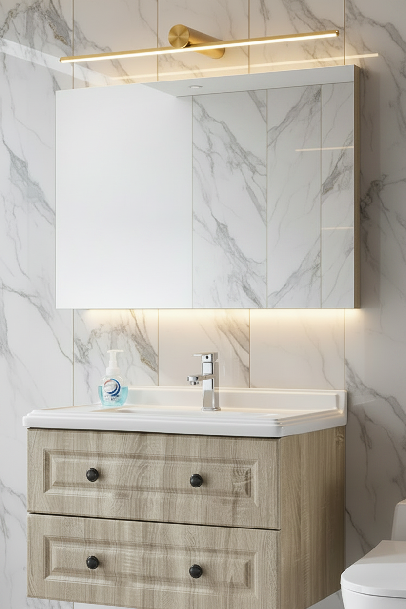 Mirror Headlight Bathroom Mirror Cabinet Special Led