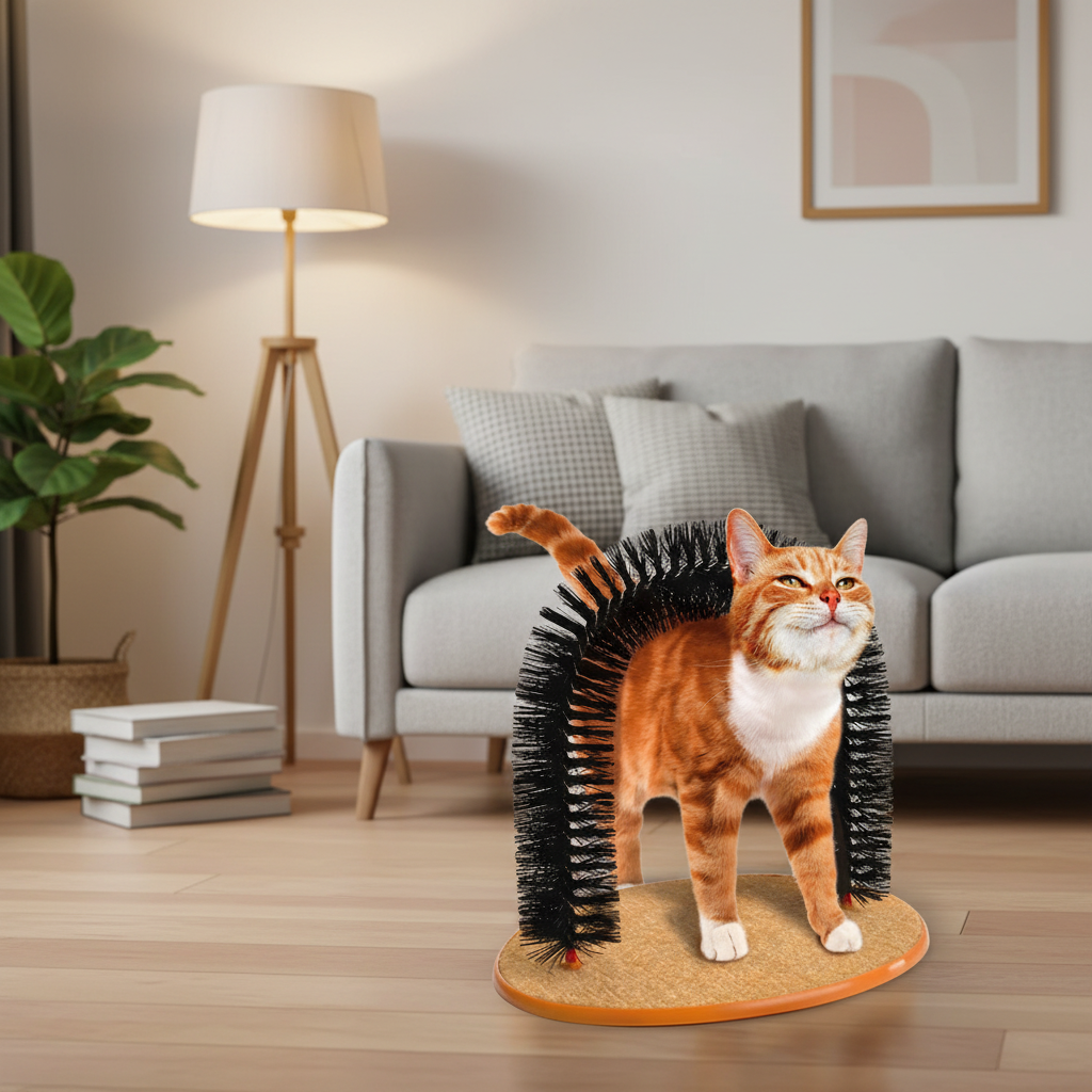 Cat Toy Scratching Massage Brush Comber Hair Cleaning