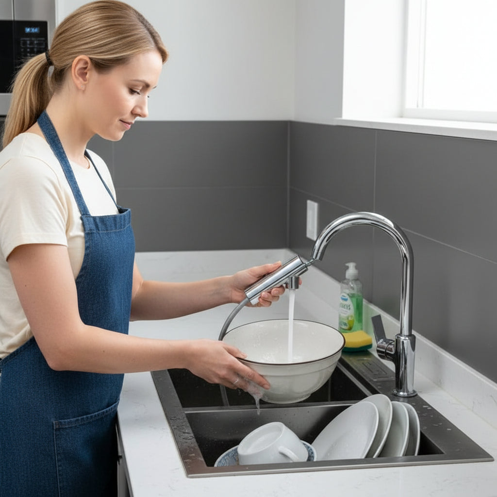 Kitchen Faucet Waterfall Outlet Splash Proof Universal Rotating Bubbler Multifunctional Water Nozzle Extension Kitchen Gadgets