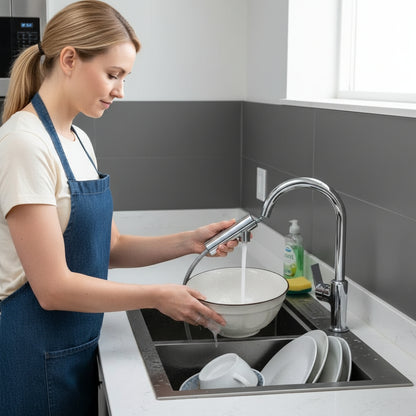 Kitchen Faucet Waterfall Outlet Splash Proof Universal Rotating Bubbler Multifunctional Water Nozzle Extension Kitchen Gadgets