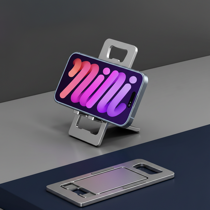 Aluminum Alloy Portable Phone Stand With Lid
