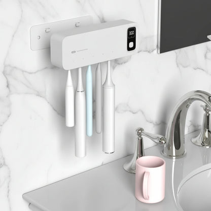 UV Toothbrush Holder Sterilizer Rechargeable Tooth Brush With LED Display Drying Wall-mounted For Bathroom Accessor
