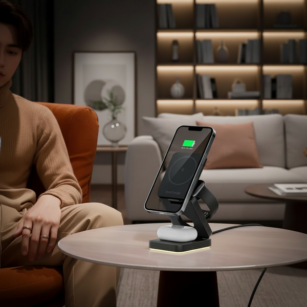Three-in-one Wireless Charger Folding Magnetic Wireless Charger