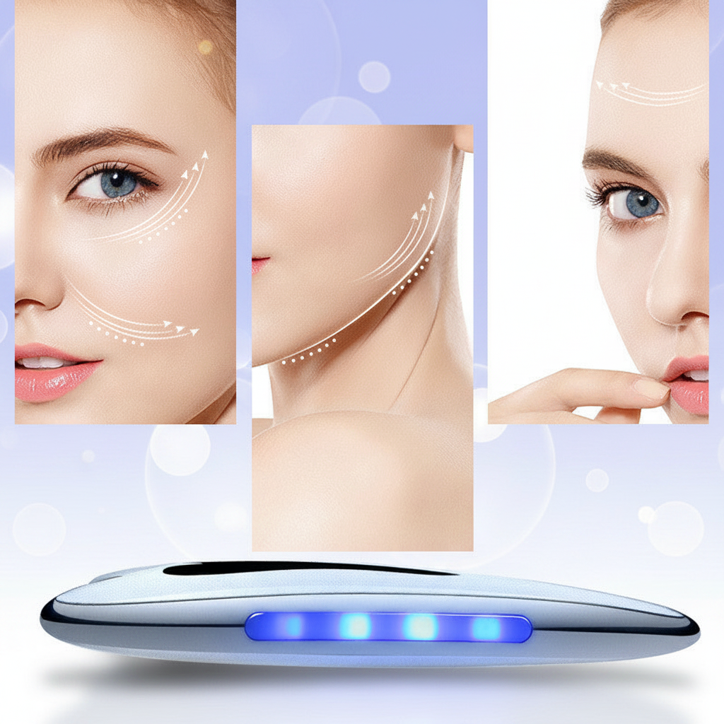 Electric USB Rechargeable Facial Scraping Body Guasha Massager Wrinkle Remover Board Scraping Scraper Tool Body Massage