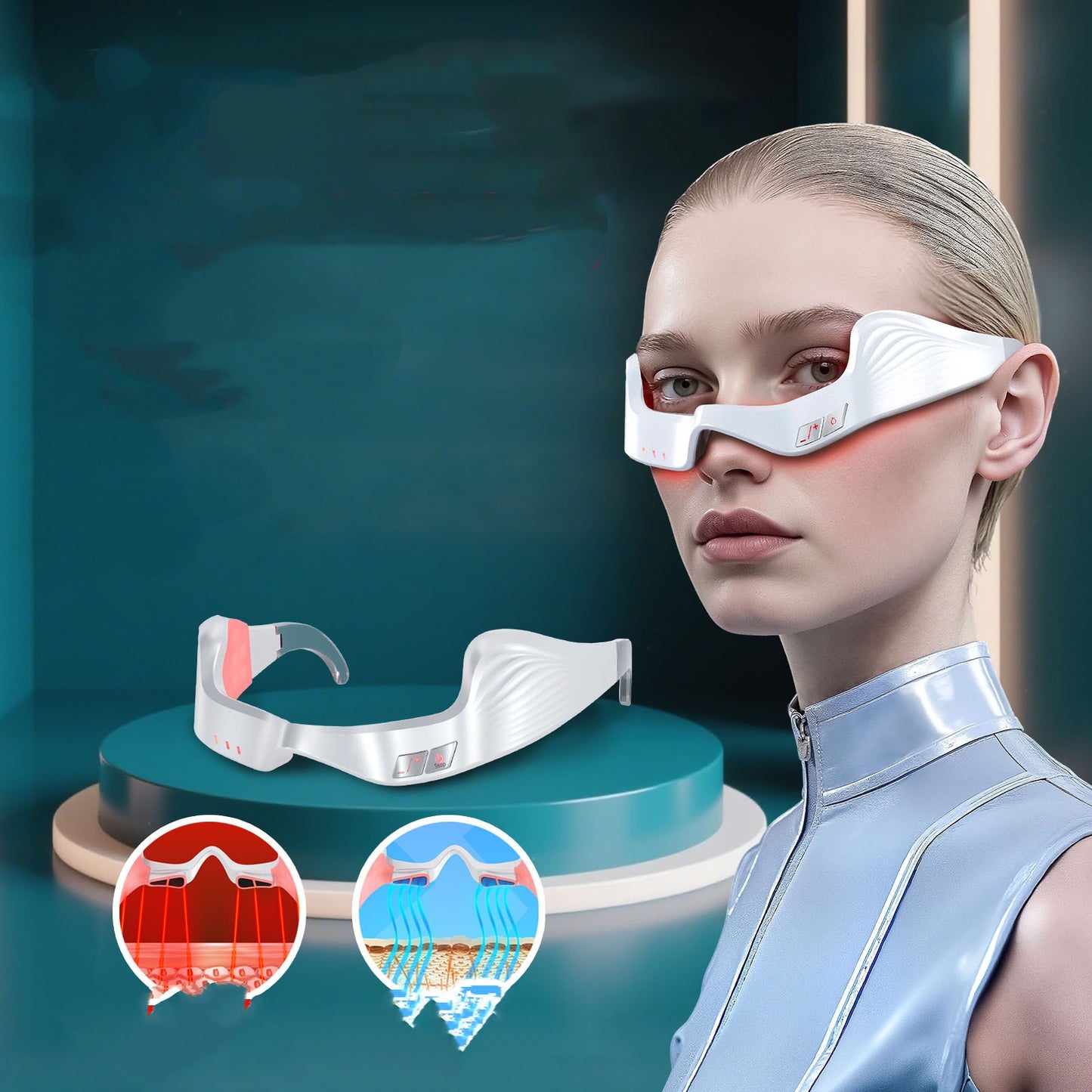 3D Eye Care Device Red Light EMS Microcurrent For The Eye Area