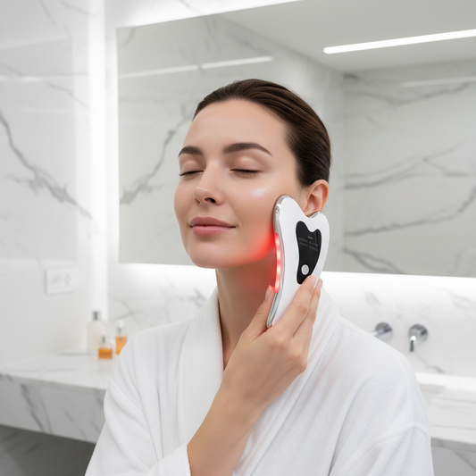 Electric USB Rechargeable Facial Scraping Body Guasha Massager Wrinkle Remover Board Scraping Scraper Tool Body Massage