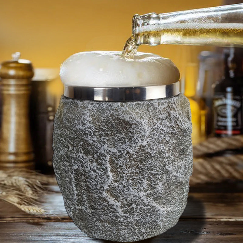 Imitation Stone Stainless Steel Water Cup