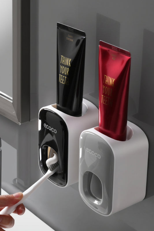 Wall Mounted Automatic Toothpaste Holder Bathroom Accessories Set Dispenser
