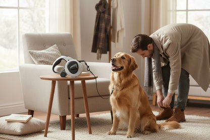 Pet Automatic Retractable Reflective LED Leash