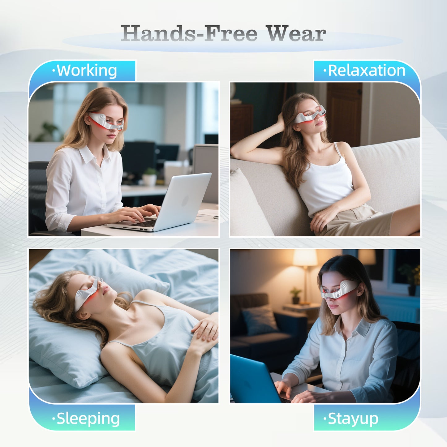 3D Eye Care Device Red Light EMS Microcurrent For The Eye Area