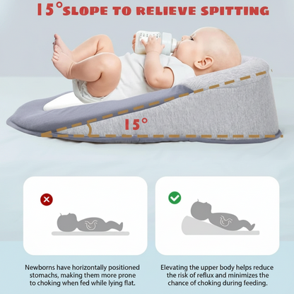 Baby Bed Acid Reflux With Strap, Baby Bed For Reducing Spit-Up, Anti Reflux HOT--58 X 38 X 17cm