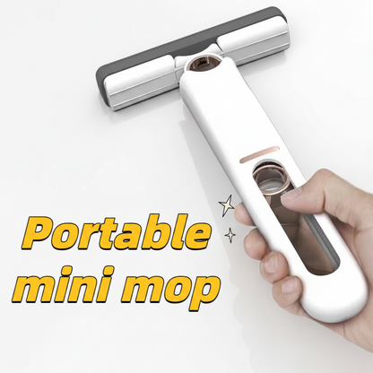 New Portable Self-NSqueeze Mini Mop, Lazy Hand Wash-Free Strong Absorbent Mop Multifunction Portable Squeeze Cleaning Mop Desk Window Glass Cleaner Kitchen Car Sponge Cleaning Mop Home Cleaning Tools