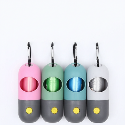 Led Light Pet Waste Bag Dispenser For Dogs Cats Dog Poop Scooper Bags Waste Bags Holder Dispensers Pet Clean Accessories