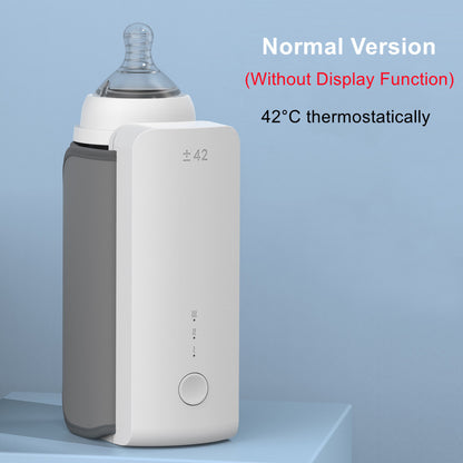 Portable Rechargeable Baby Bottle Warmer, USB Charging, Constant Temperature Milk Warmer Insulation Sleeve