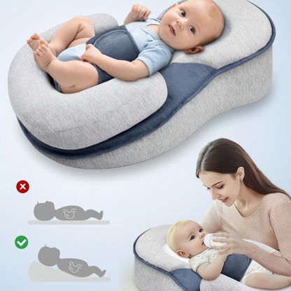 Baby Bed Acid Reflux With Strap, Baby Bed For Reducing Spit-Up, Anti Reflux HOT--58 X 38 X 17cm