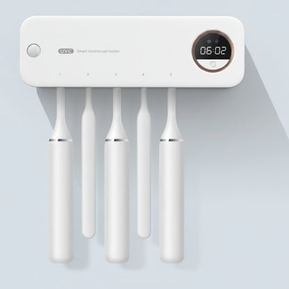 UV Toothbrush Holder Sterilizer Rechargeable Tooth Brush With LED Display Drying Wall-mounted For Bathroom Accessor