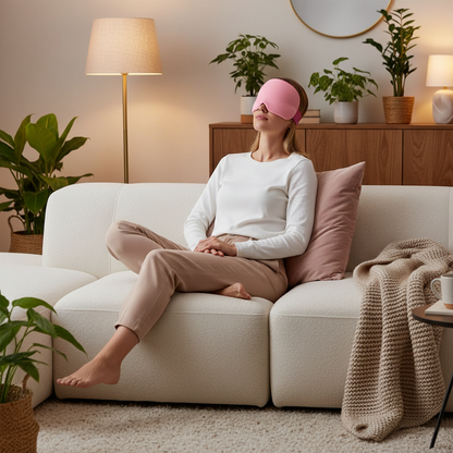 Migraine Relief Hat Cold Therapy Migraine Relief Products Comfortable Head Wrap Ice Pack Eye Mask For Puffy Eyes