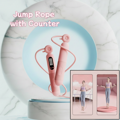Jump Rope With Counter, Adjustable Skipping Rope With Calorie Counter, Smart Skipping Rope For Fitness Exercise And Weight Lose