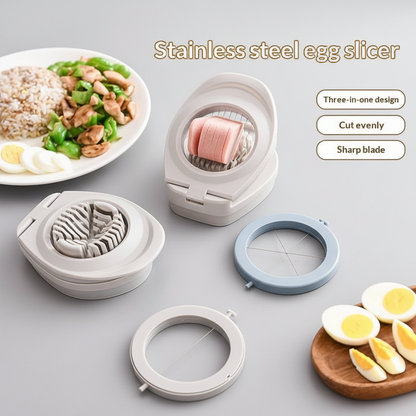 Stainless Steel 3-in-1 Wire Egg Cutter
