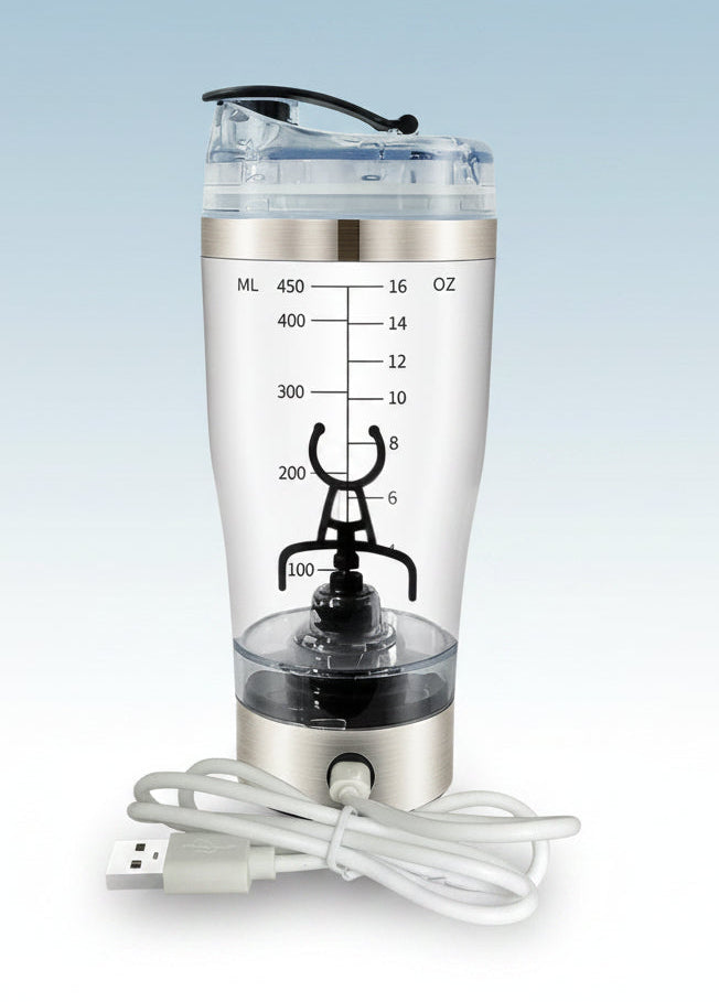 Electric Protein Shake Stirrer USB Shake Bottle Milk Coffee Blender Kettle Sports And Fitness Charging Electric Shaker Cup