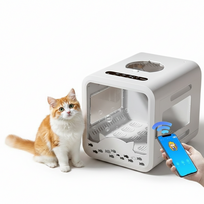 Smart Quiet Fully Automatic Cat Bathing Device For Home Use