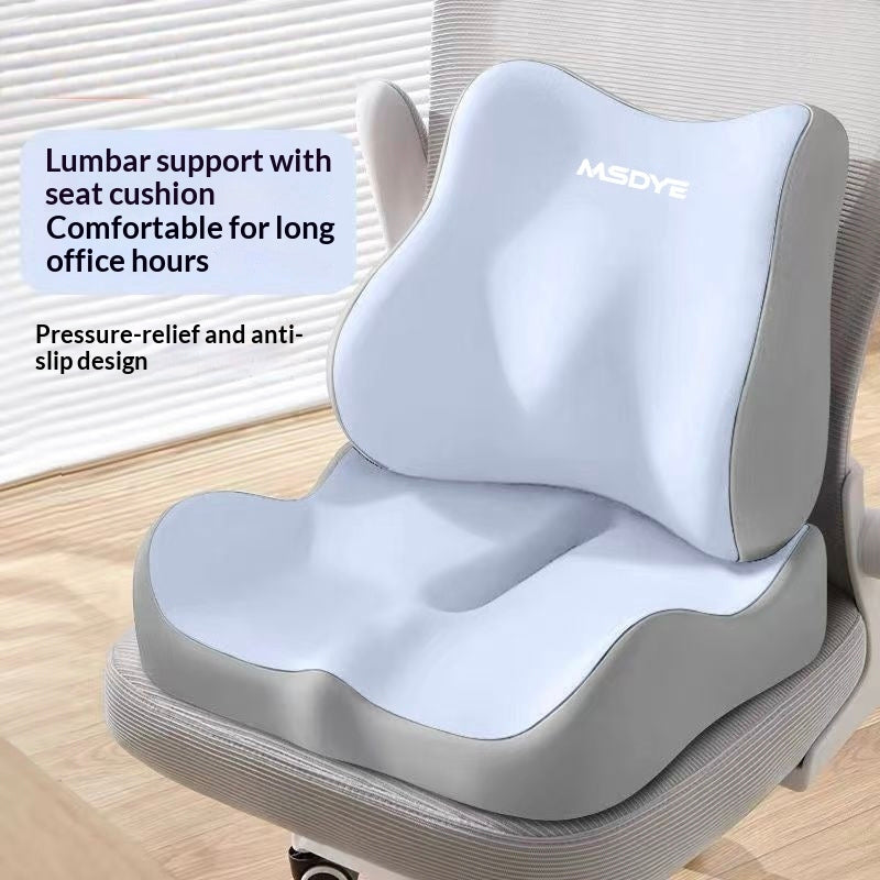 Office Chair Lumbar Support Cushion Memory Foam Seat Cushion And Lumbar Pillow