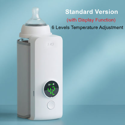 Portable Rechargeable Baby Bottle Warmer, USB Charging, Constant Temperature Milk Warmer Insulation Sleeve