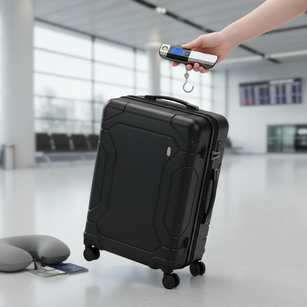 Portable Electronic LCD Luggage Scale 50KG With Horizontal Bubble