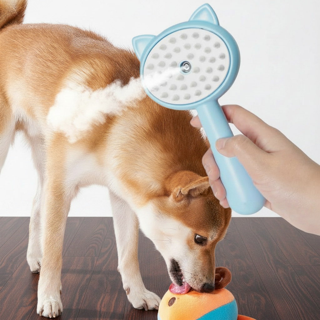 Hair Cleaning Brush With Mist Multifunctional Cat Grooming Brush Rechargeable Self Cleaning Slicker Brush For Pets Dogs & Catsb Pet Products