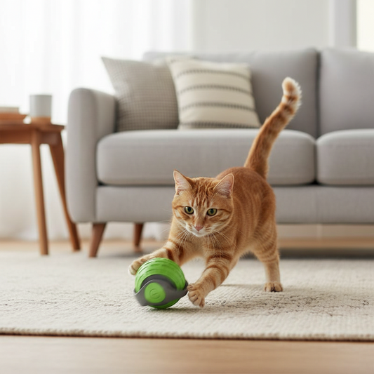 New Interactive Cat Toys Ball Auto Electric Rolling Ball Toys For Cat Kitty Pets Smart Automatic Teaser USB Rechargeable Cat Toy Pet Products