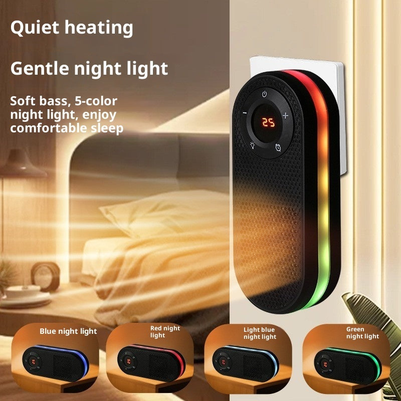 Portable Electric Space Heater, 180° Rotatable with Remote, LED Display, Timer & Overheat Protection