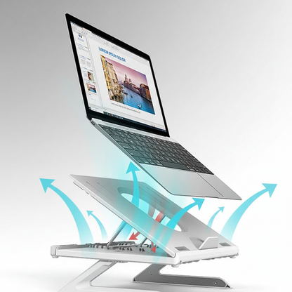New Laptop Stand Multifunctional Folding Lift Portable Laptop Stand Monitor Increase Rack Aluminum Alloy Base