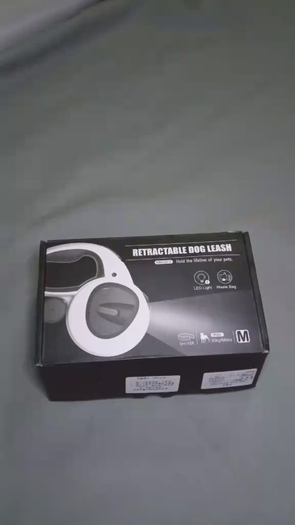 Pet Automatic Retractable Reflective LED Leash